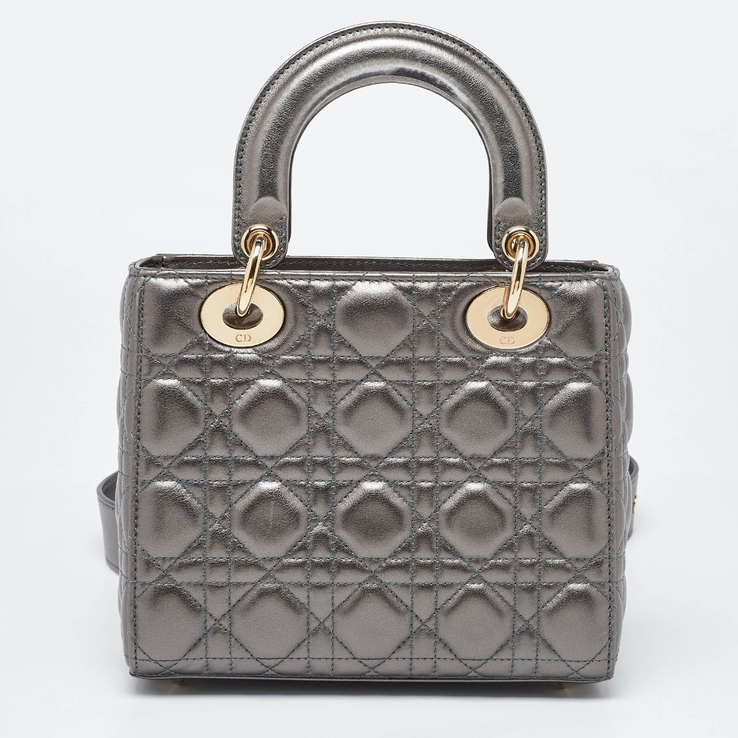 DIOR Metallic Cannage Leather Small Lady  My ABC Bag