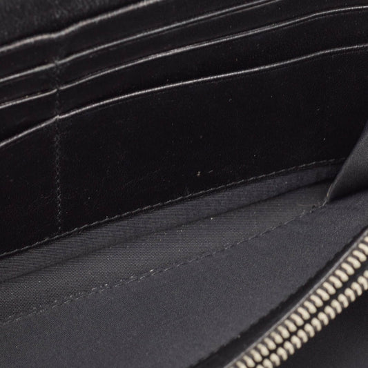 DIOR Black Oblique Embossed Patent Leather Continental Wallet