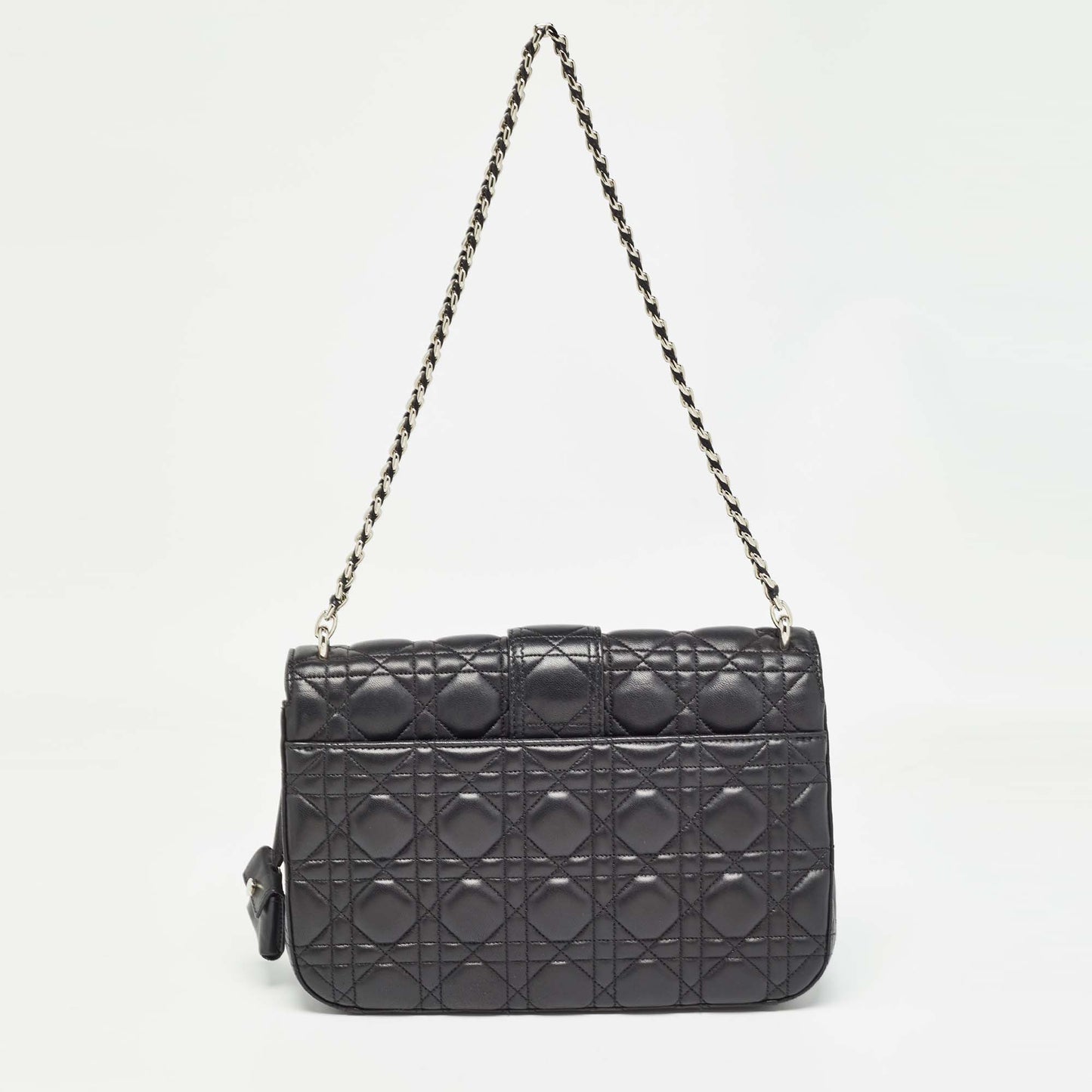 DIOR Black Cannage Leather Miss  Promenade Shoulder Bag