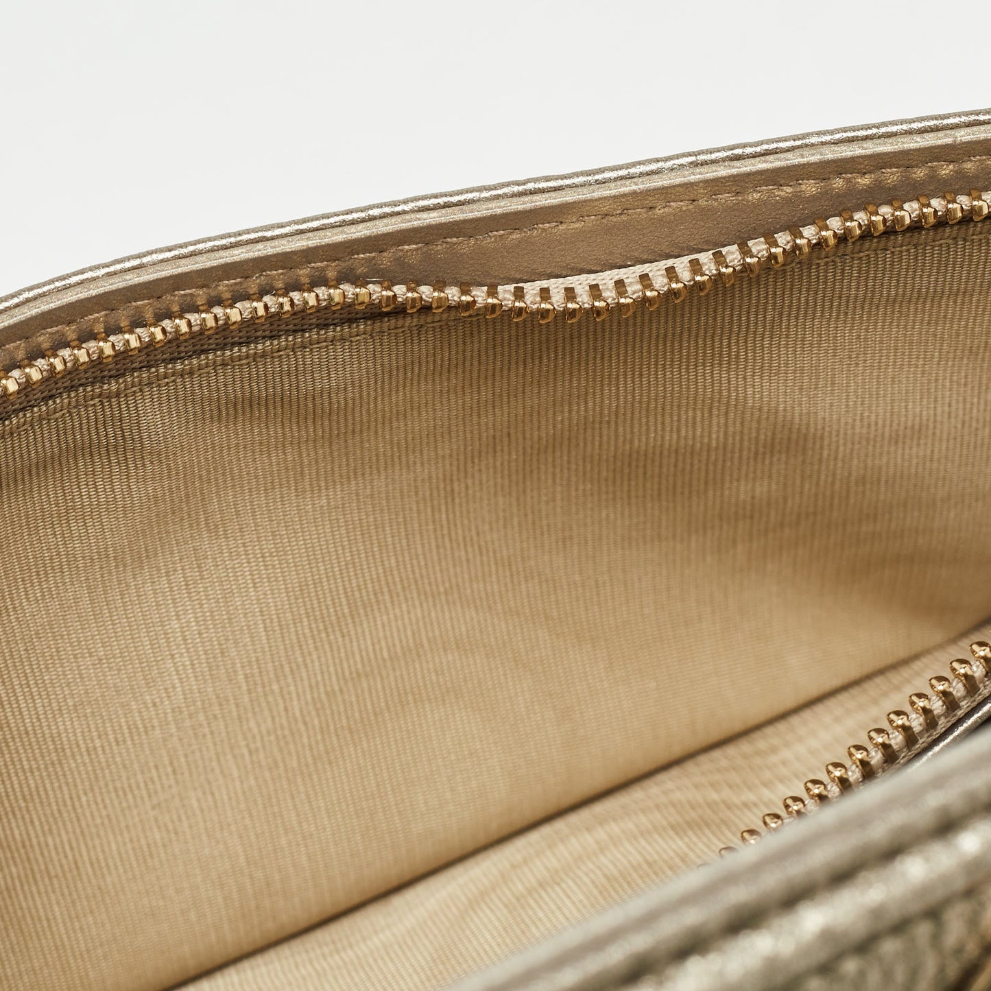 DIOR Gold Leather ama Continental Wallet
