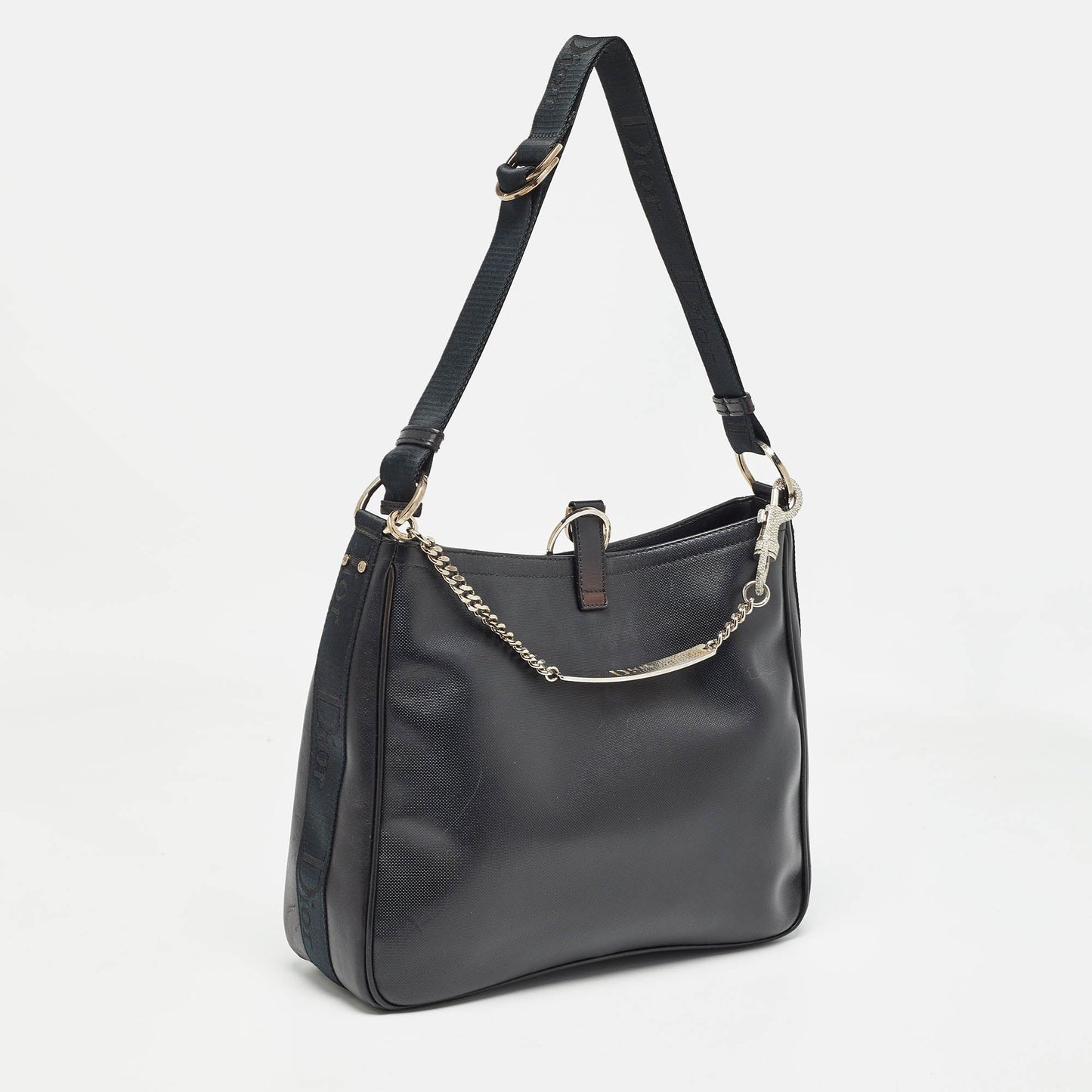 DIOR Black Leather Hardcore Shoulder Bag