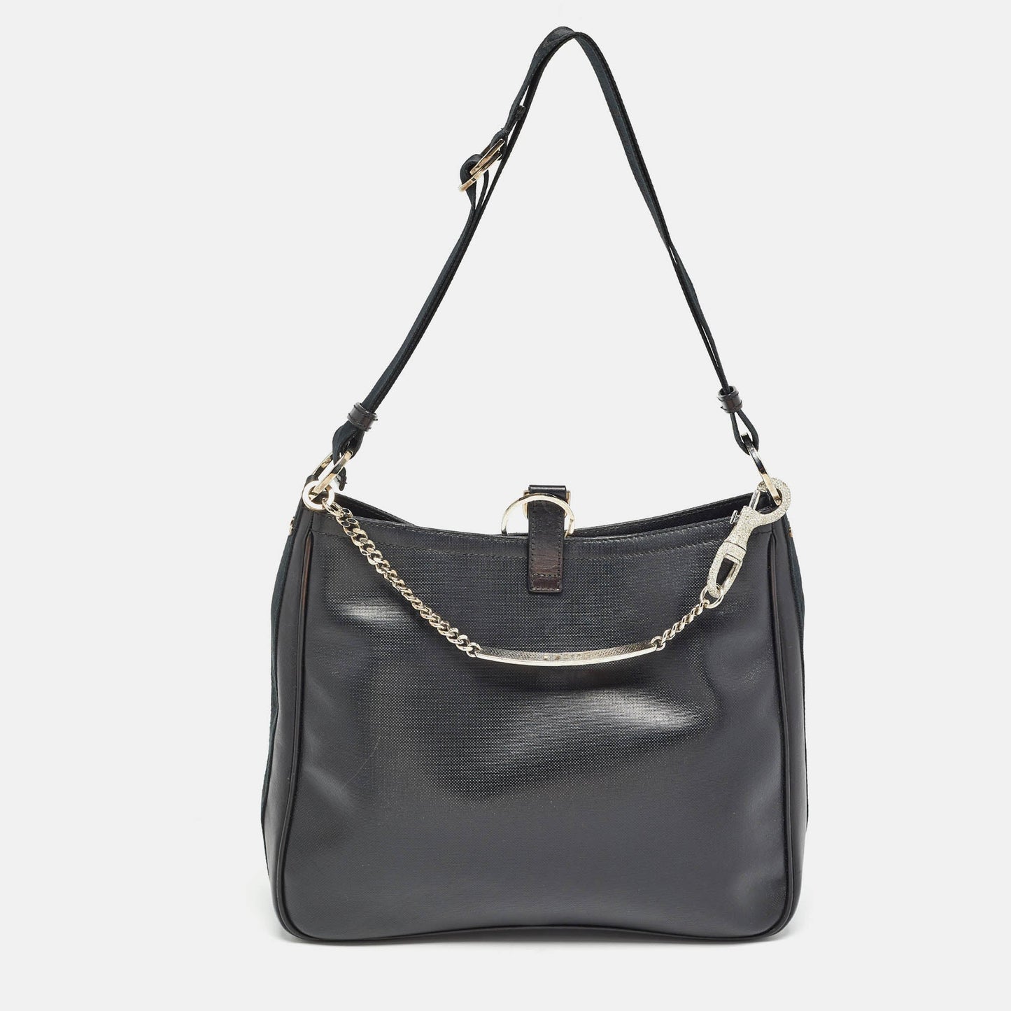 DIOR Black Leather Hardcore Shoulder Bag