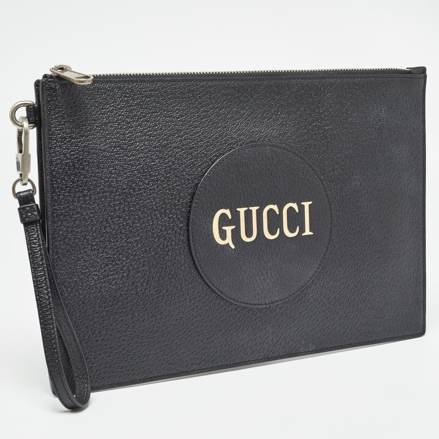 GUCCI Black Leather Off The Grid Clutch