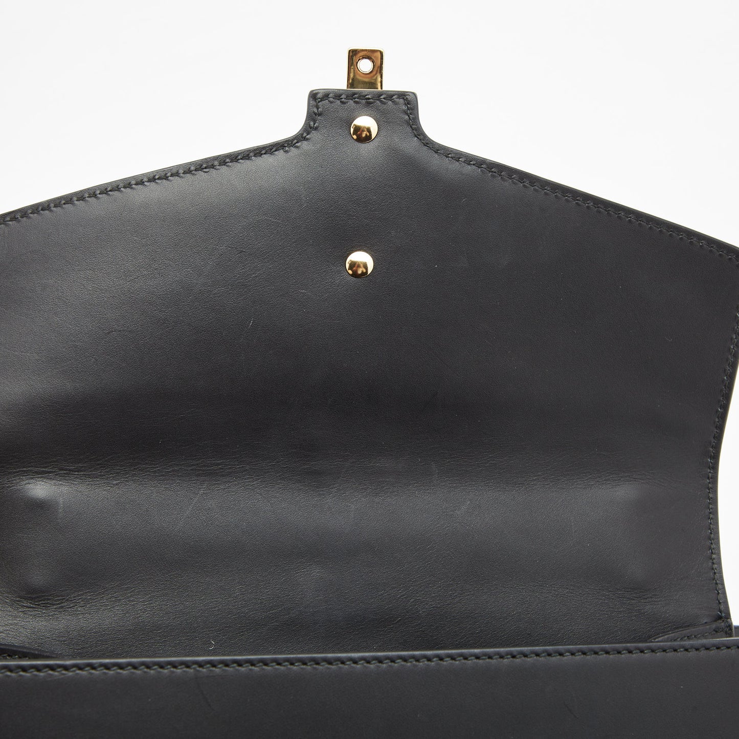 Gucci Black Leather Sylvie Shoulder Bag