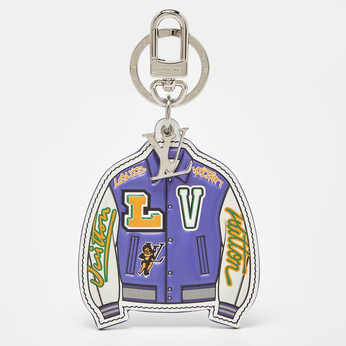 LOUIS VUITTON Multicolor LV Varsity Jacket Illustre Bag Charm & Key Holder