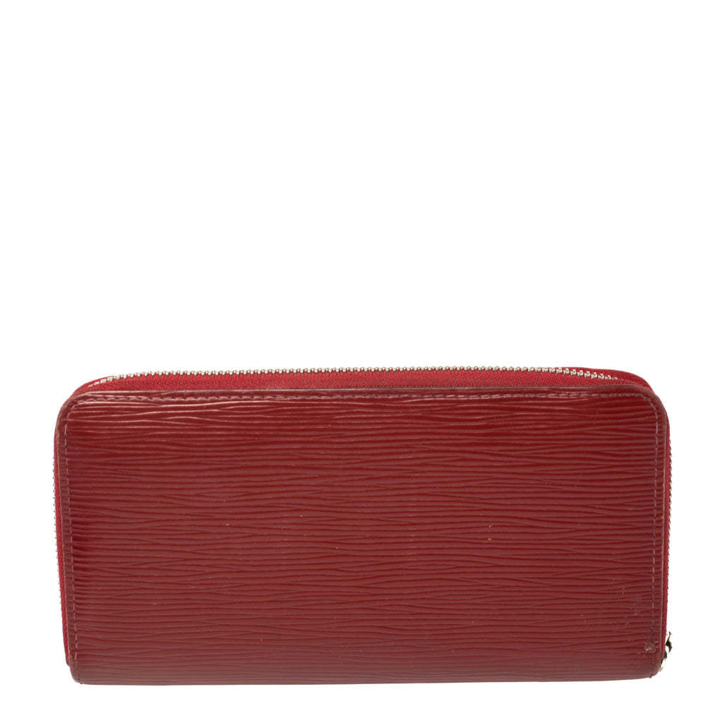 Louis Vuitton Rubis Epi Leather Zippy Wallet