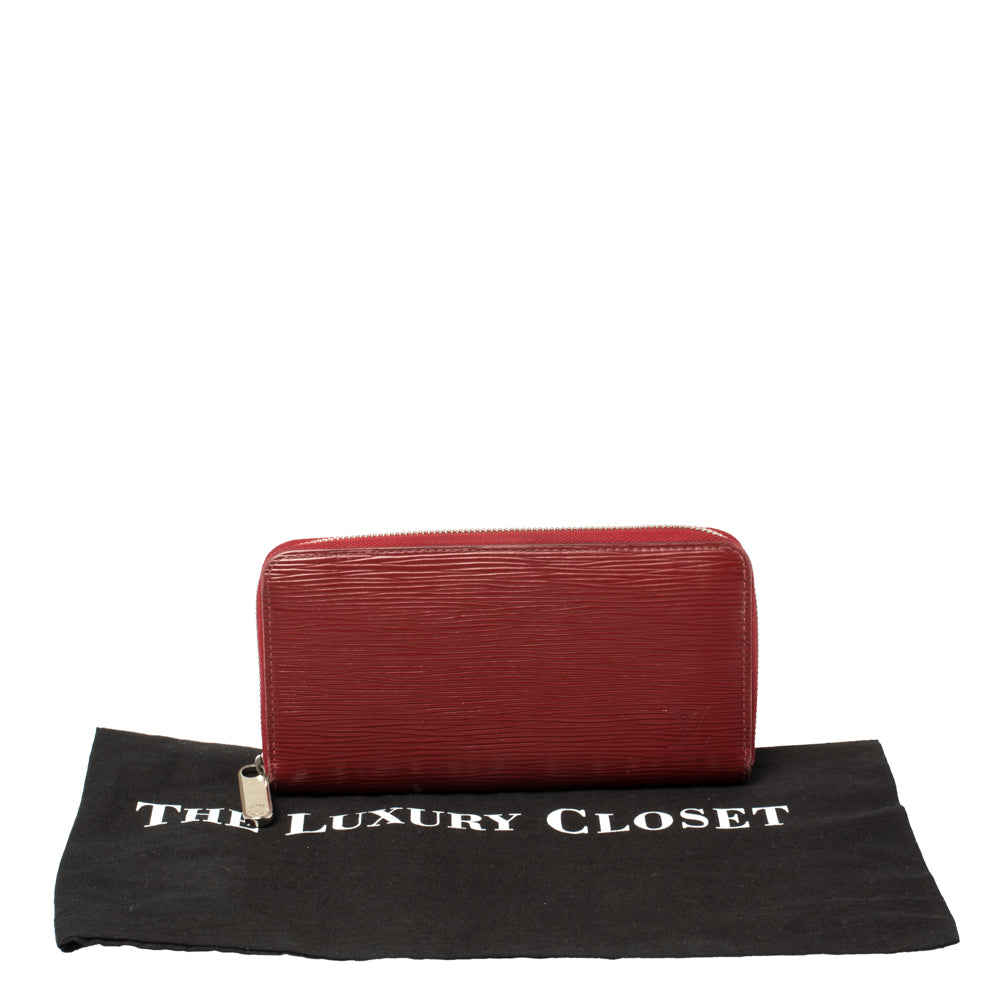 Louis Vuitton Rubis Epi Leather Zippy Wallet