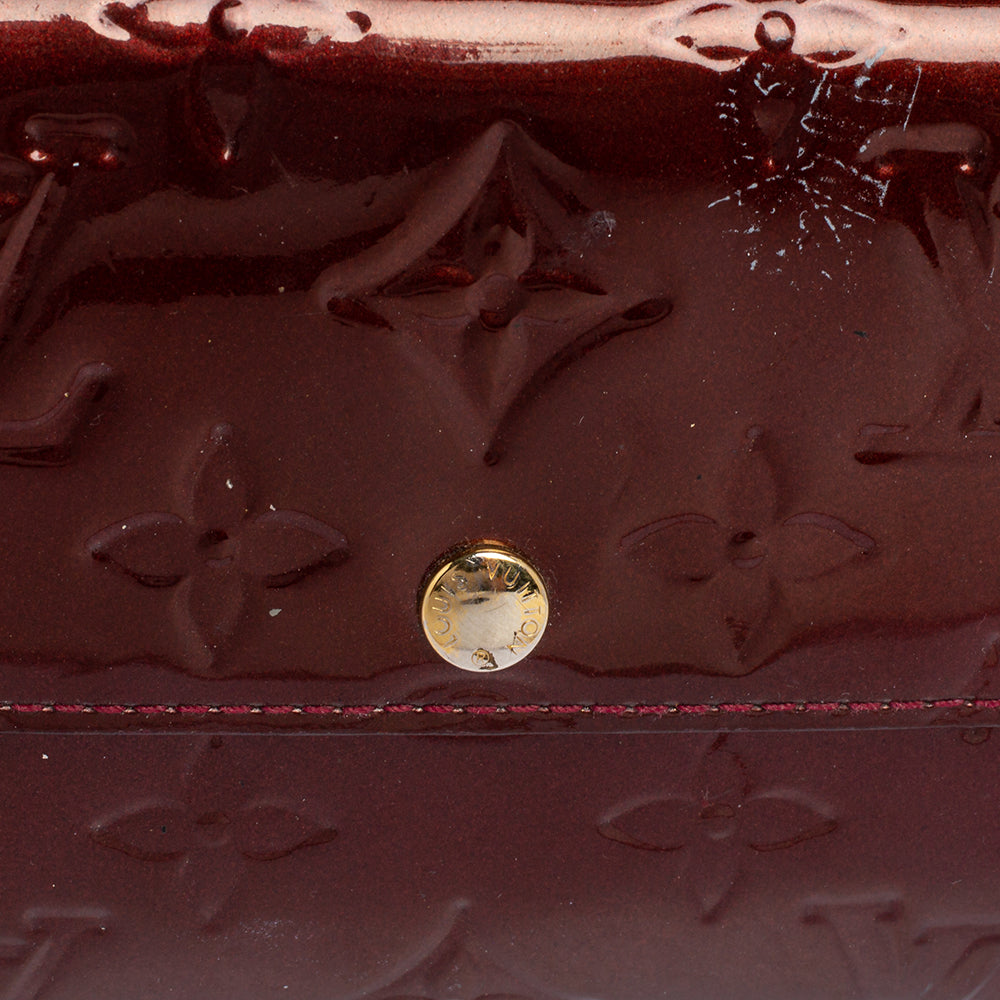 Louis Vuitton Rouge Fauviste Monogram Vernis Sarah Wallet