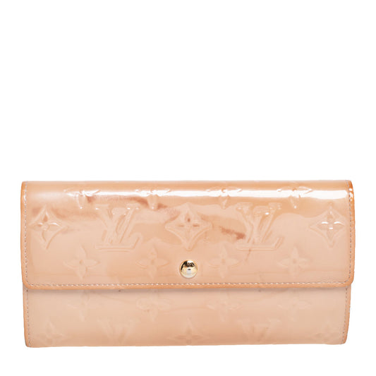 Louis Vuitton Noisette Monogram Vernis Sarah Wallet