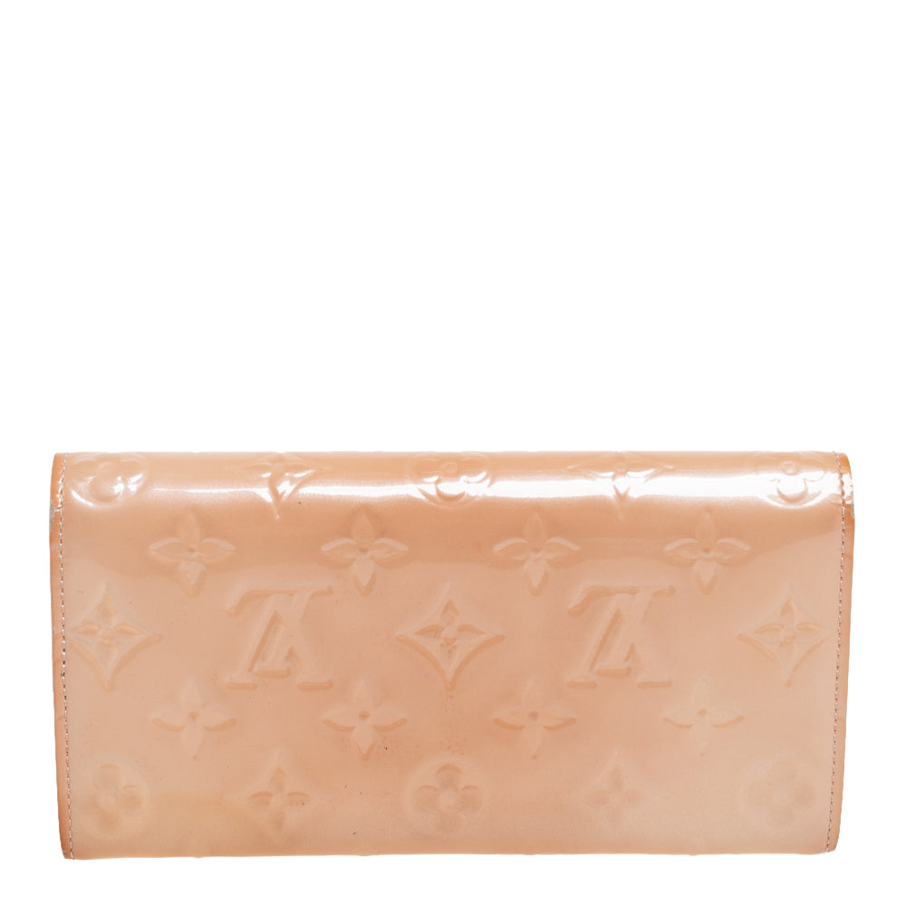 Louis Vuitton Noisette Monogram Vernis Sarah Wallet