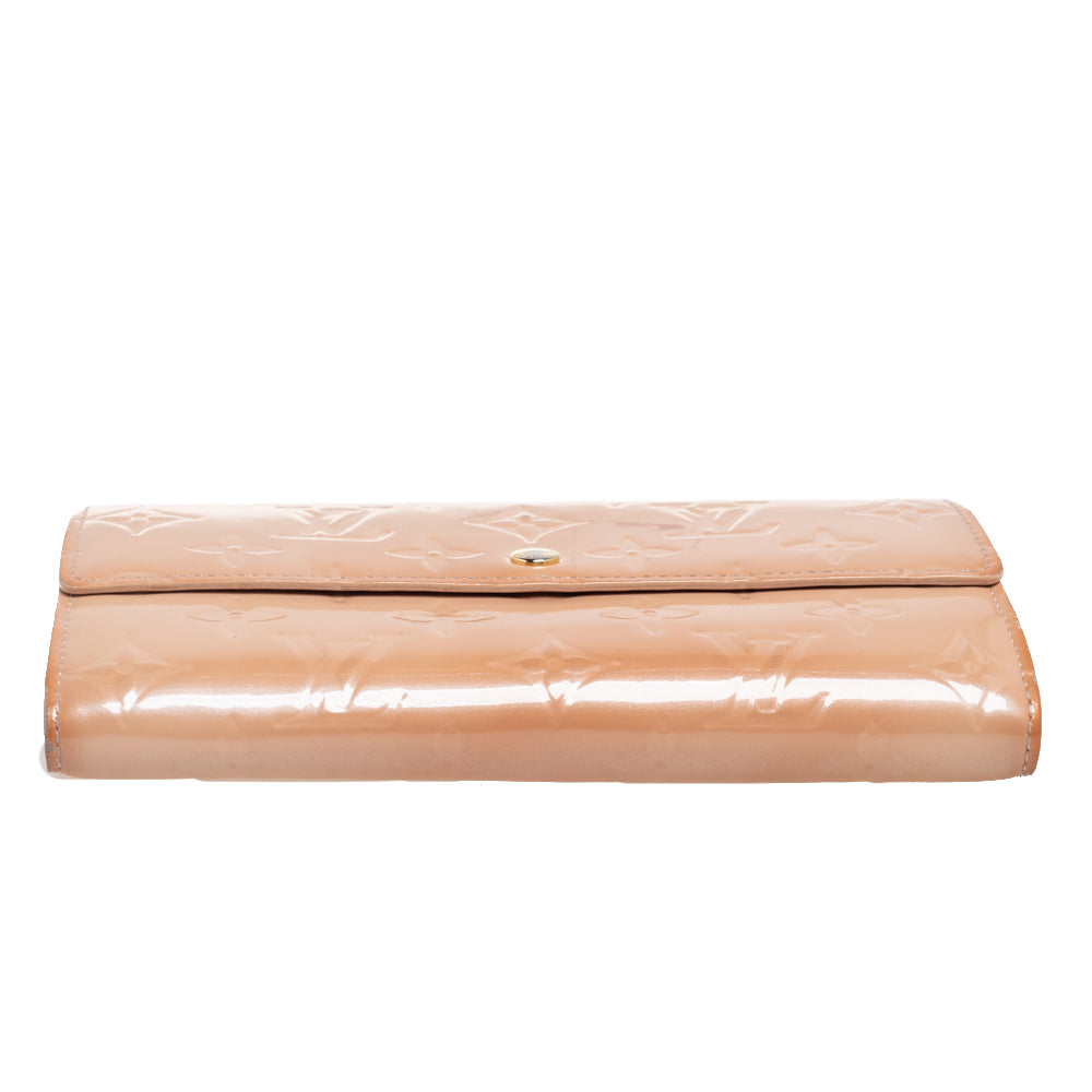 Louis Vuitton Noisette Monogram Vernis Sarah Wallet