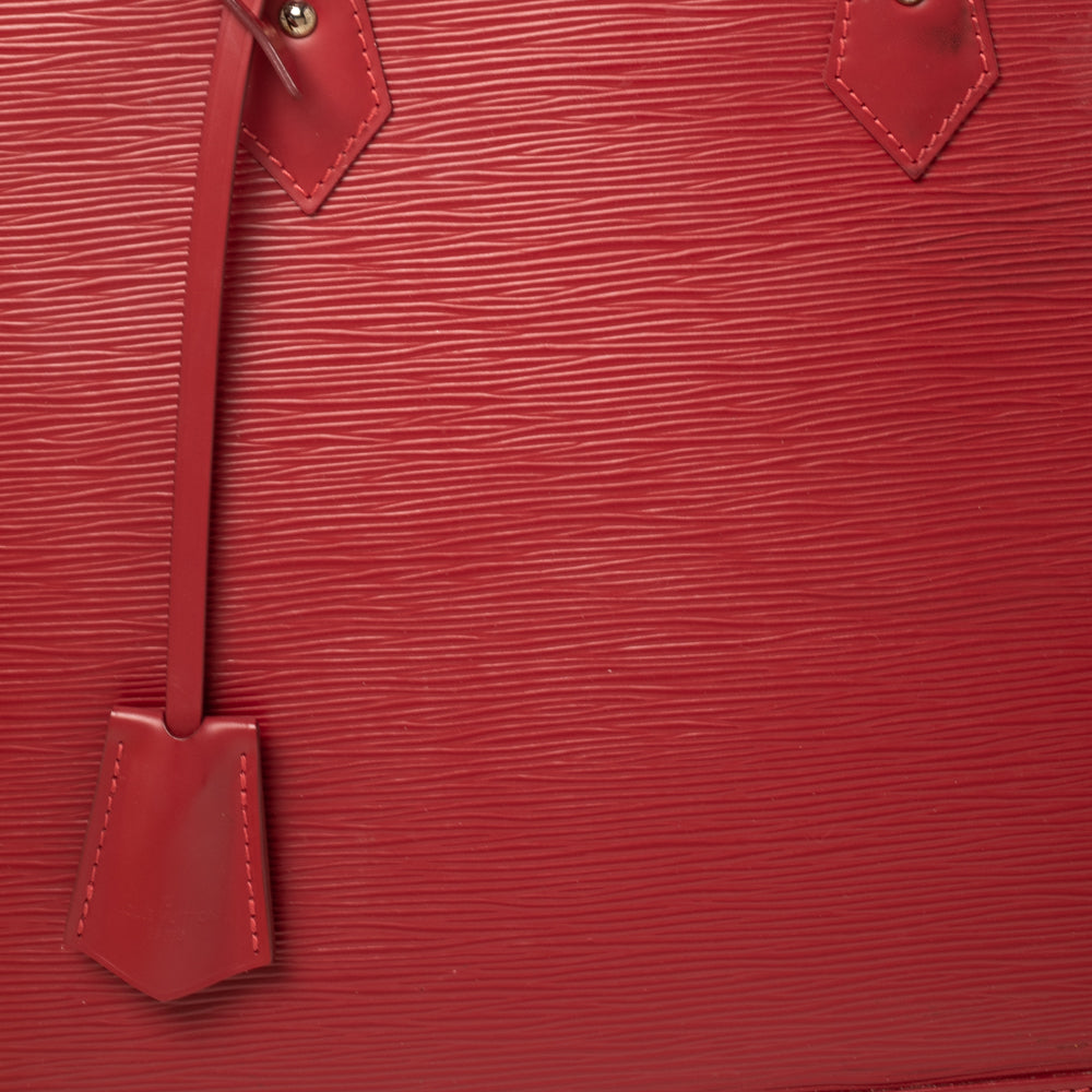 Louis Vuitton Red Epi Leather Alma GM Bag