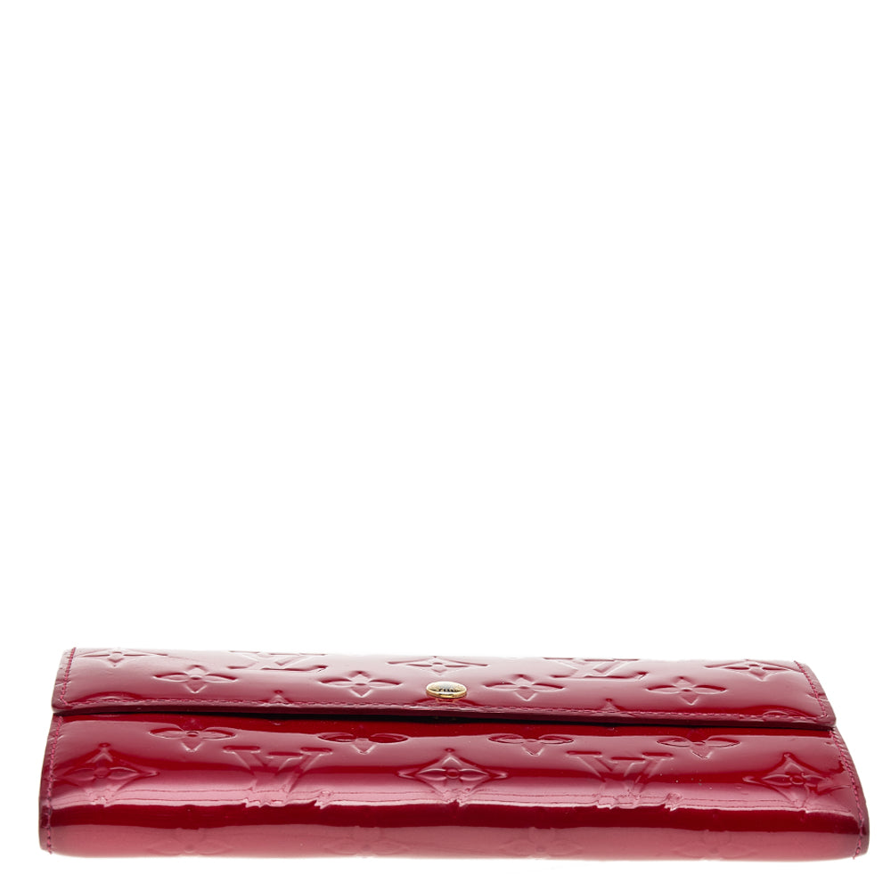 Louis Vuitton Pomme D&rsquo;amour Monogram Vernis Leather Sarah Wallet