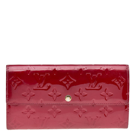 Louis Vuitton Pomme D&rsquo;amour Monogram Vernis Leather Sarah Wallet