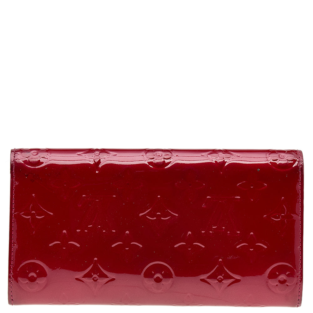 Louis Vuitton Pomme D&rsquo;amour Monogram Vernis Leather Sarah Wallet