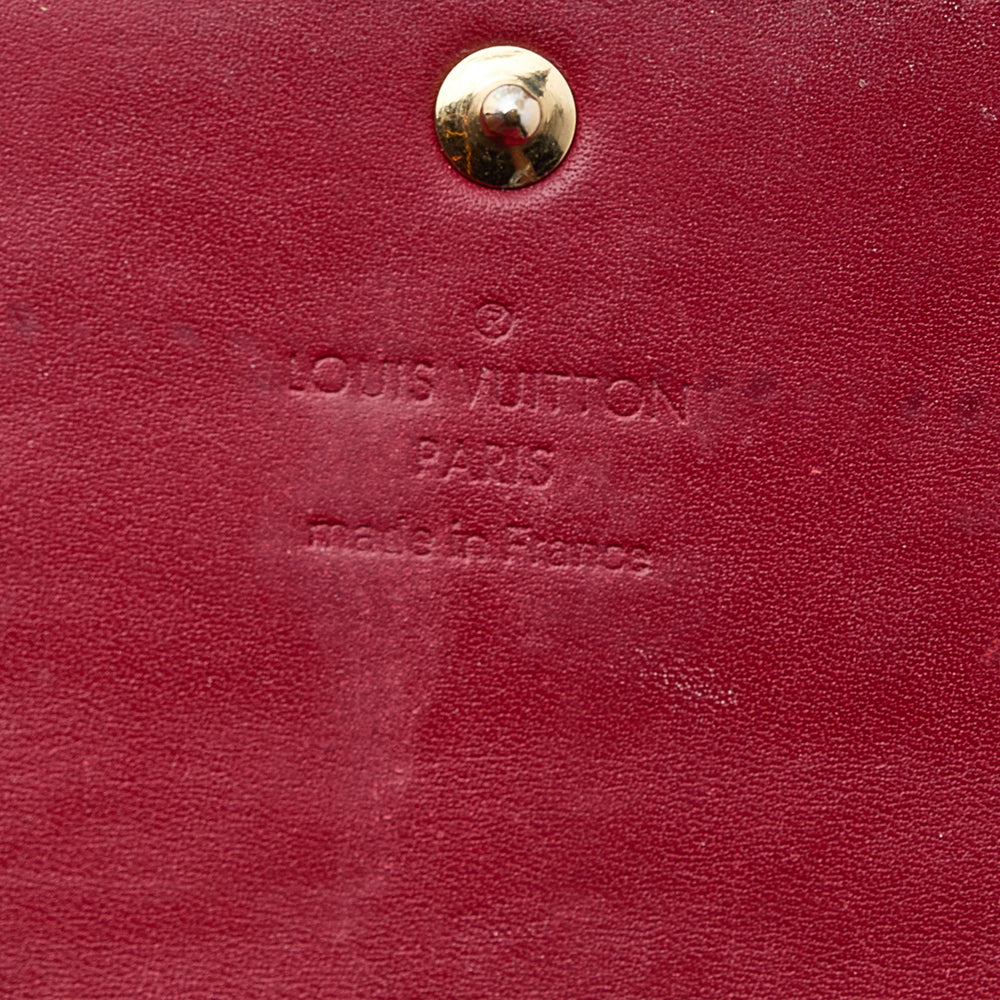 Louis Vuitton Pomme D&rsquo;amour Monogram Vernis Leather Sarah Wallet