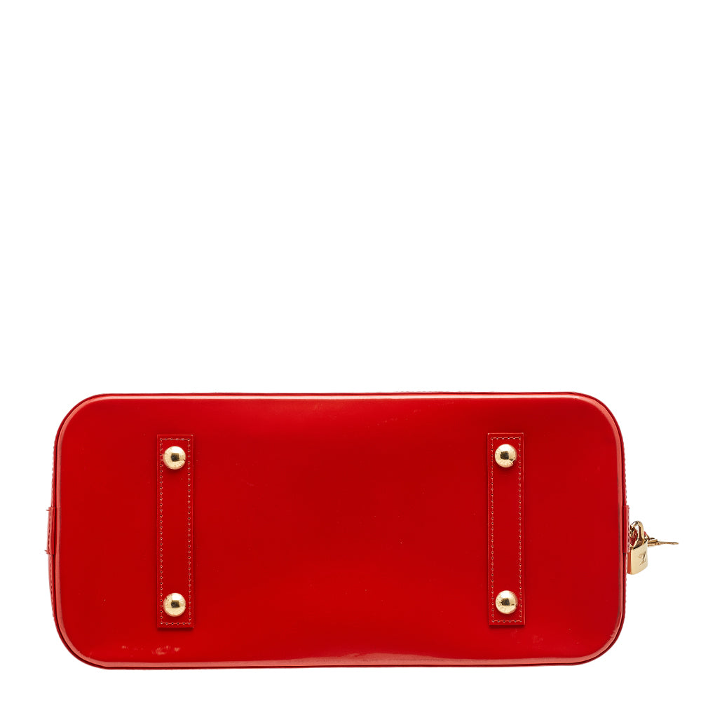 Louis Vuitton Orange Sunset Monogram Vernis Alma GM Bag