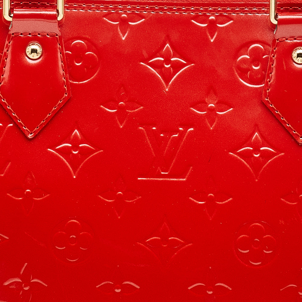 Louis Vuitton Orange Sunset Monogram Vernis Alma GM Bag