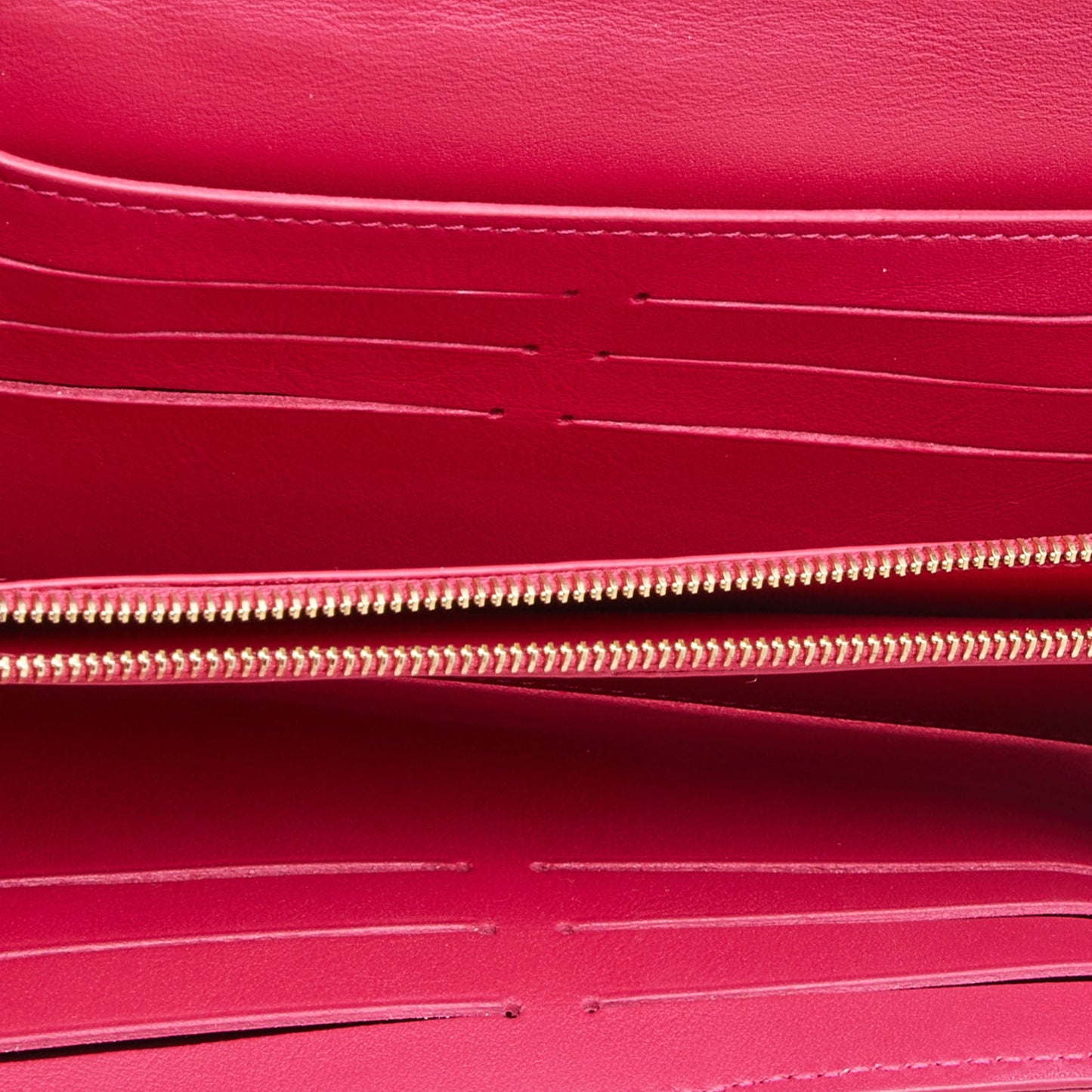 LOUIS VUITTON Rose Freesia Leather New Wave Long Wallet