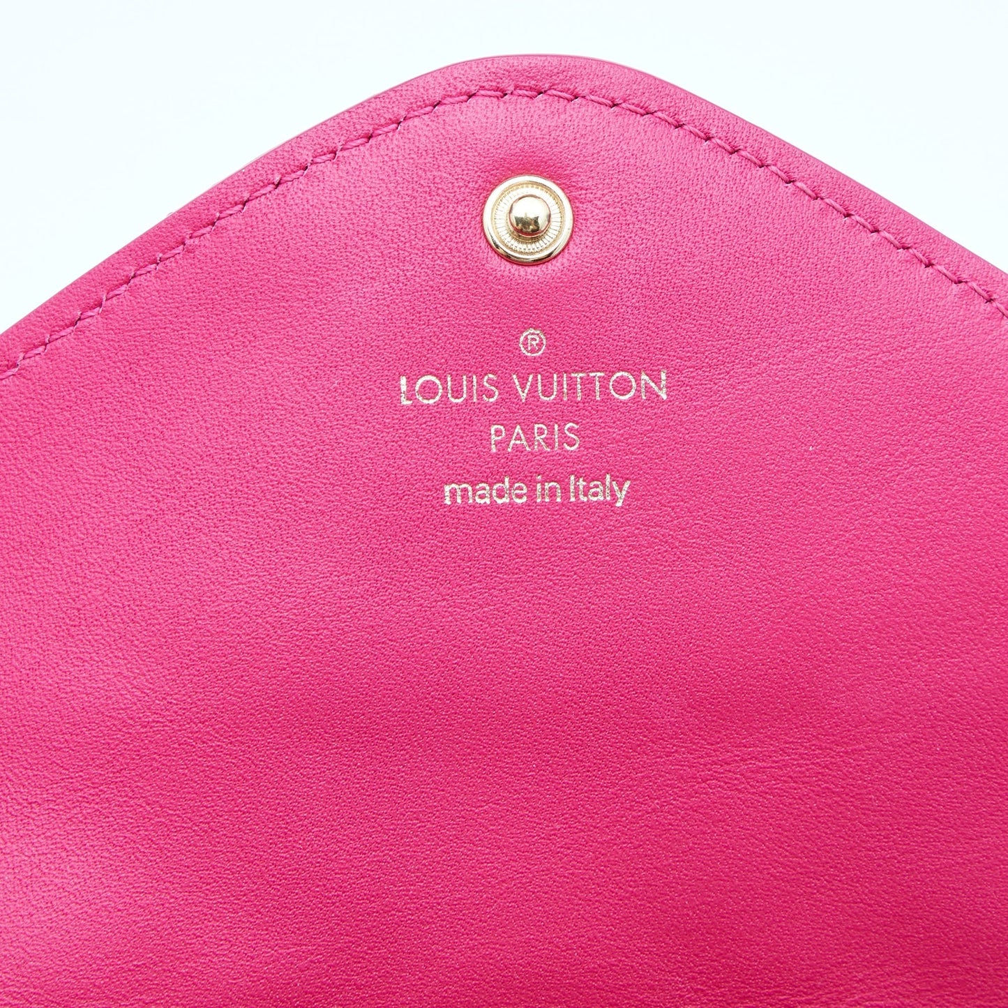 LOUIS VUITTON Rose Freesia Leather New Wave Long Wallet