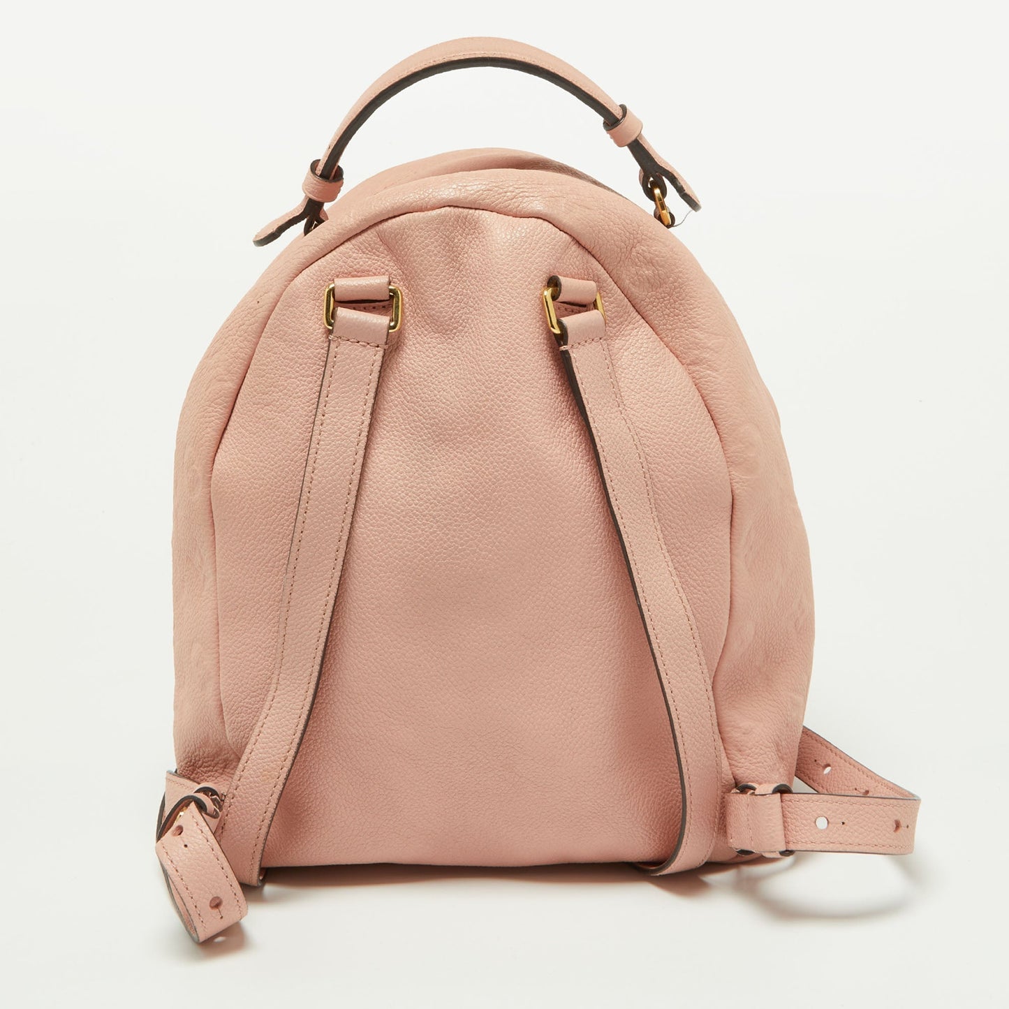 LOUIS VUITTON Rose Poudre Monogram Empreinte Leather Sorbonne Backpack