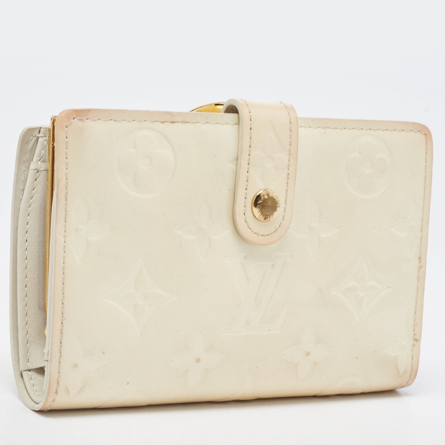 LOUIS VUITTON Perle Monogram Vernis French Wallet