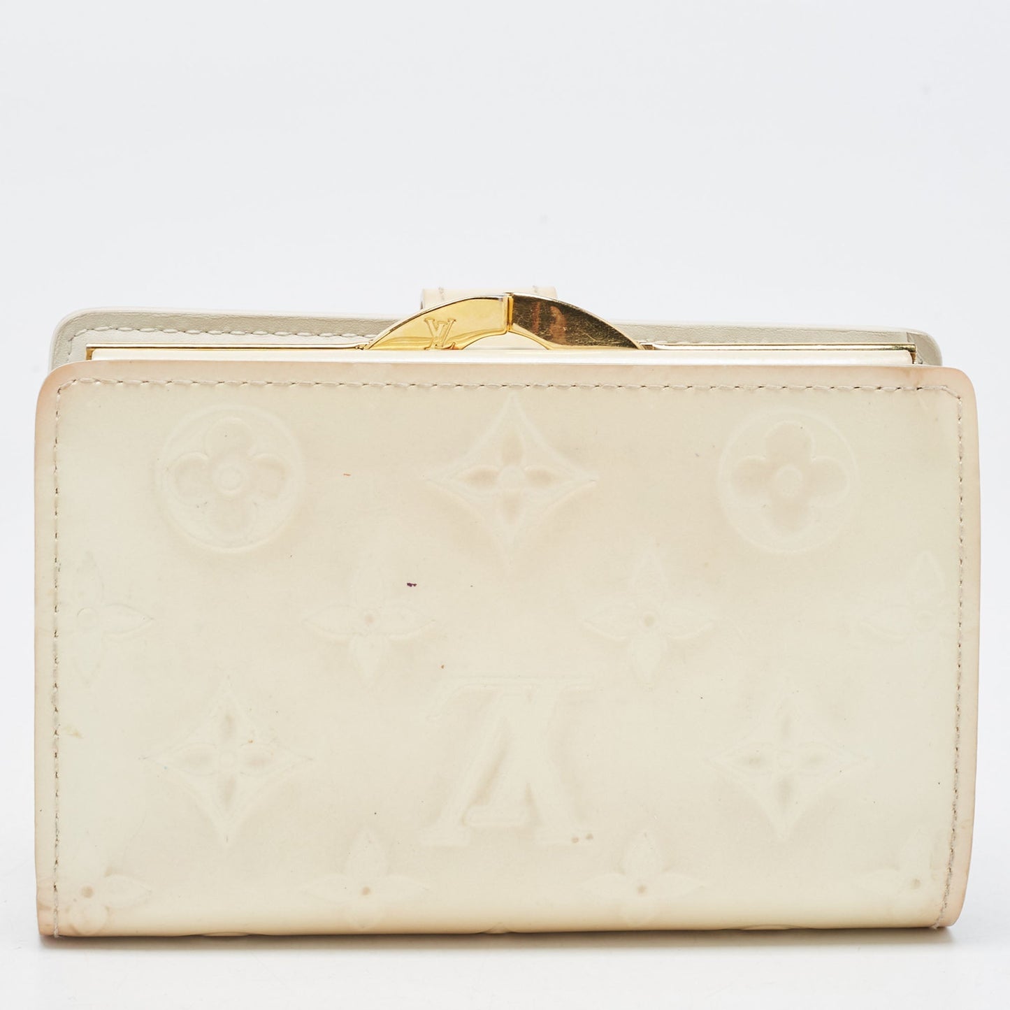 LOUIS VUITTON Perle Monogram Vernis French Wallet