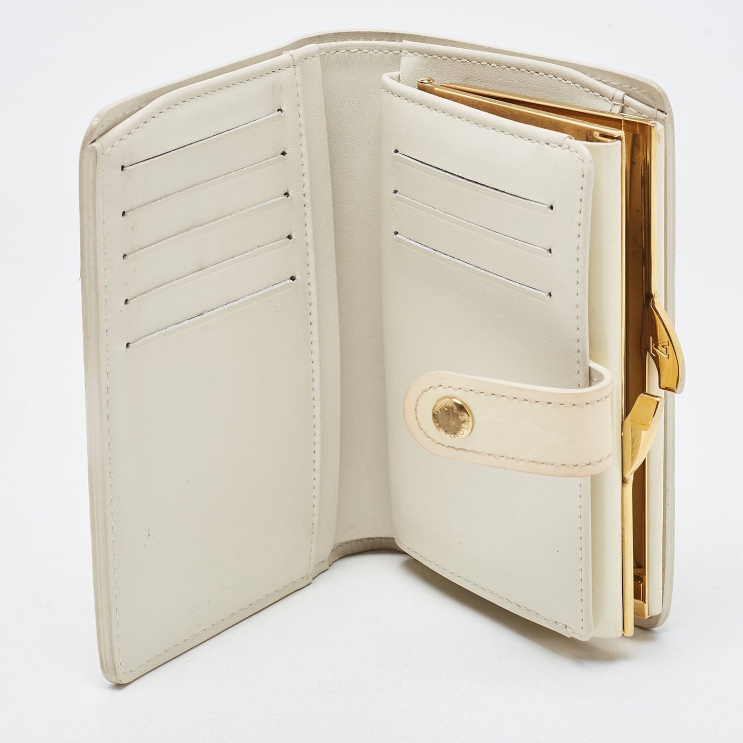 LOUIS VUITTON Perle Monogram Vernis French Wallet