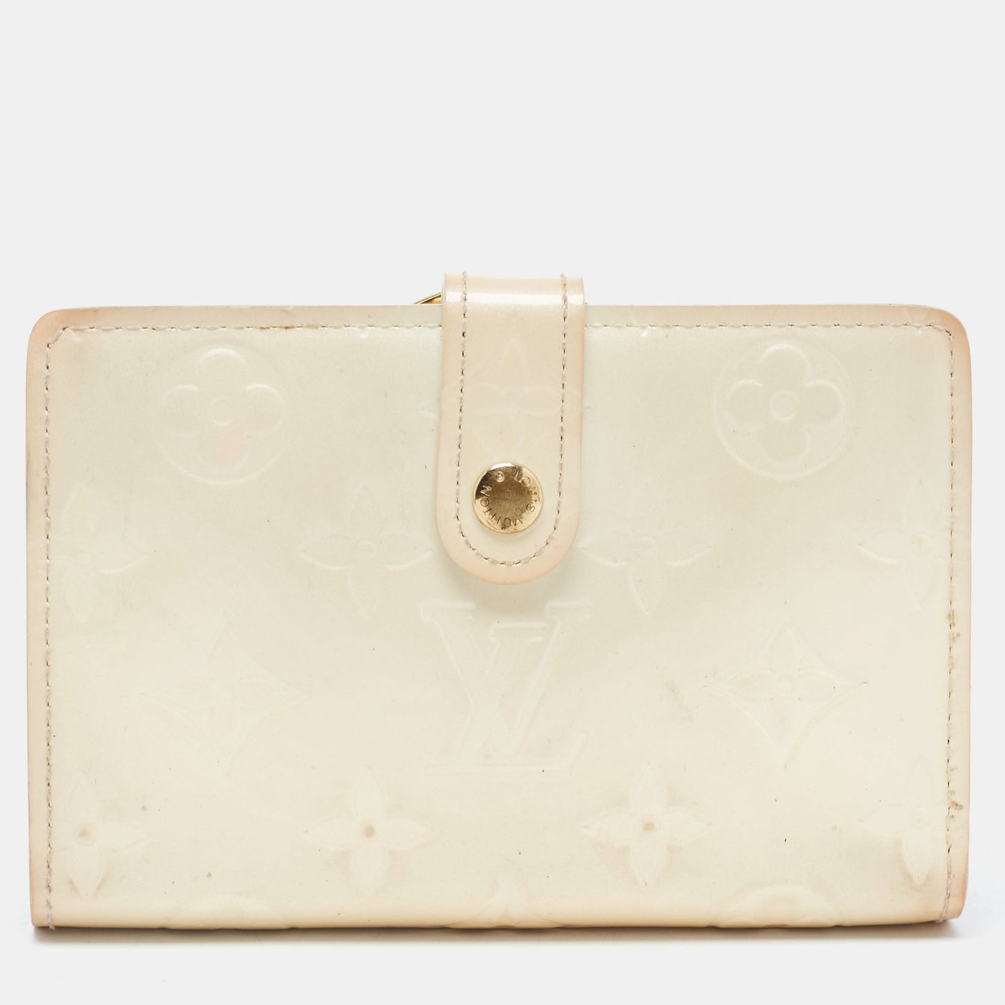 LOUIS VUITTON Perle Monogram Vernis French Wallet