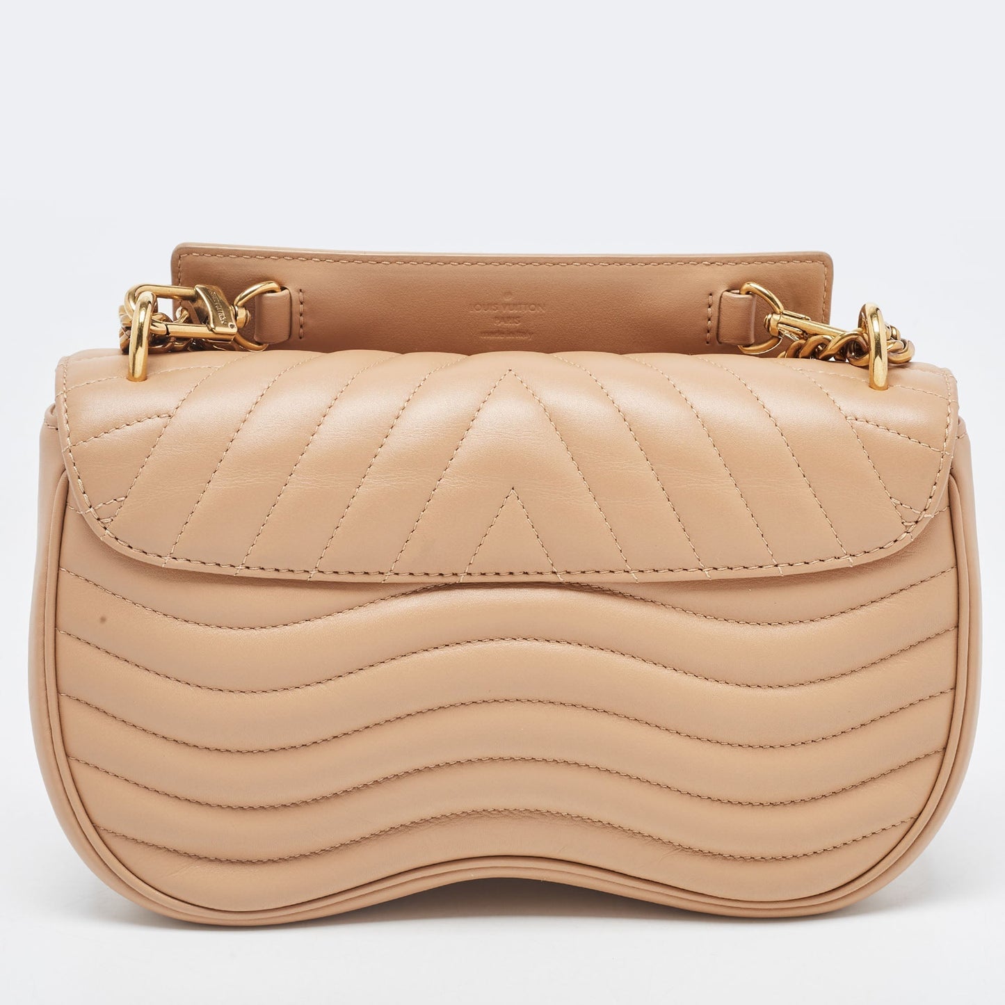 LOUIS VUITTON Noisette Leather New Wave MM Bag
