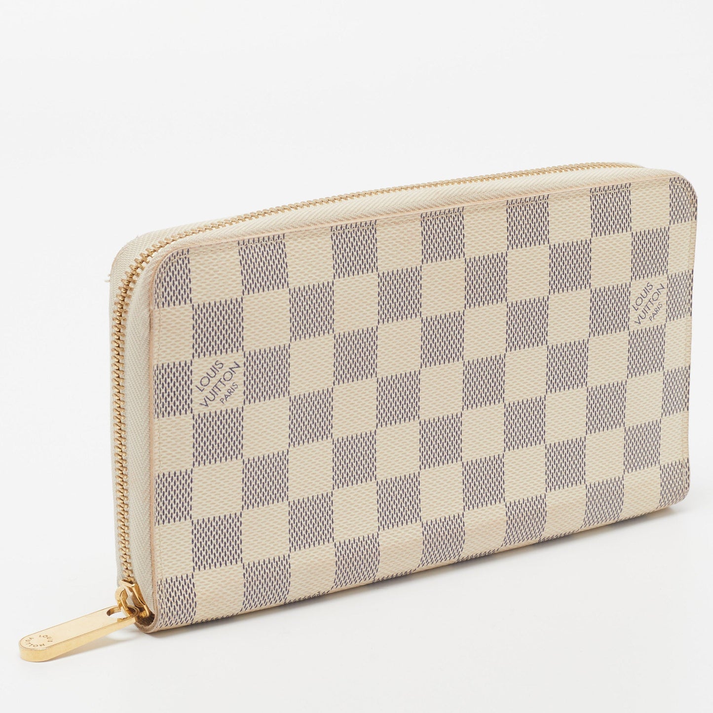 LOUIS VUITTON Damier Azur Canvas Zippy Organizer Wallet