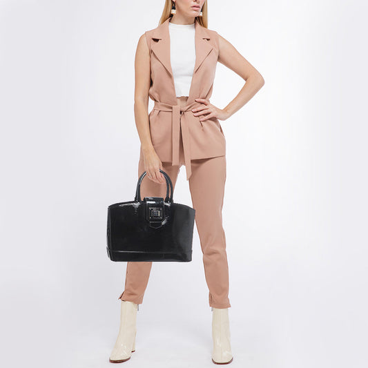 LOUIS VUITTON Black Electric Epi Leather Mirabeau PM Bag