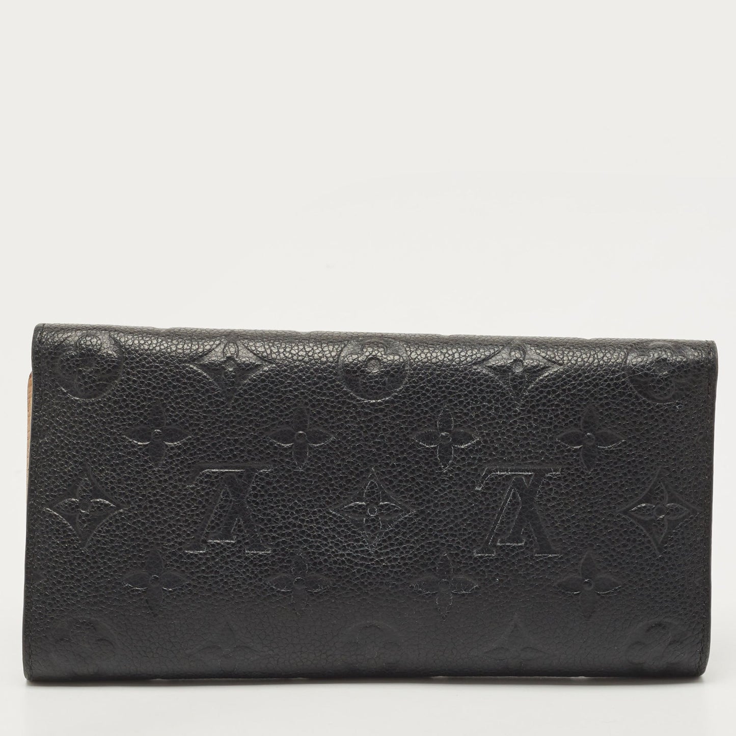 LOUIS VUITTON Black Empreinte Leather Josephine Wallet