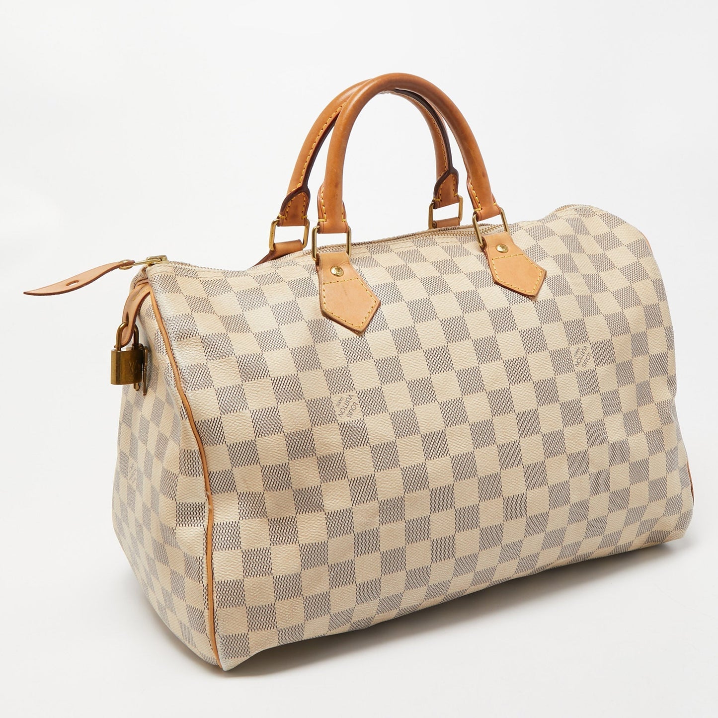 LOUIS VUITTON Damier Azure Canvas Speedy 35 Bag