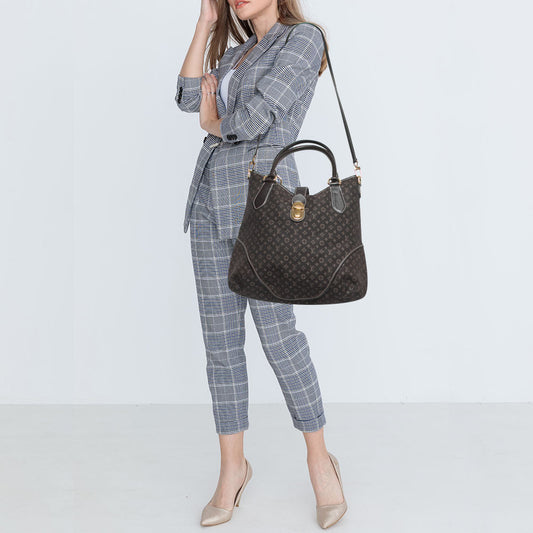 LOUIS VUITTON Fusain Monogram Idylle Canvas Elegie Bag