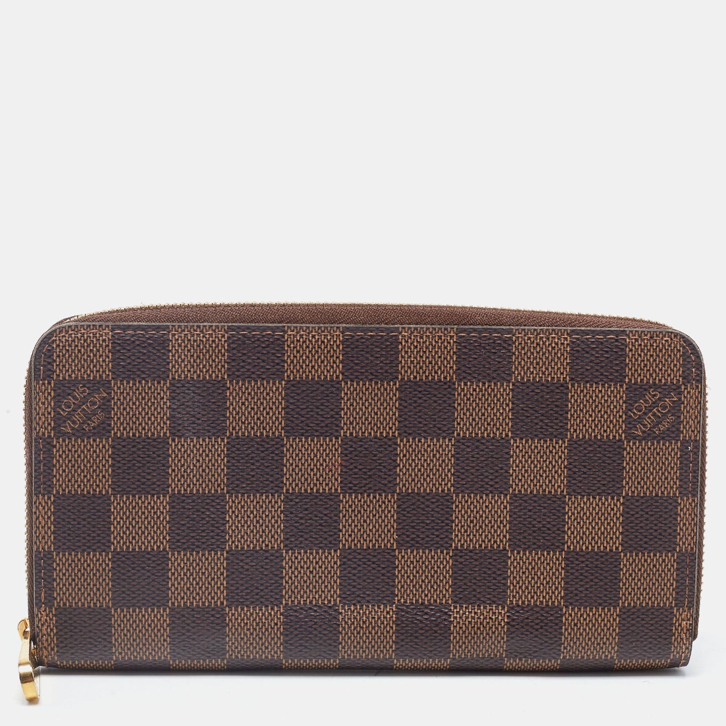 LOUIS VUITTON Damier Ebene Canvas Zippy Wallet