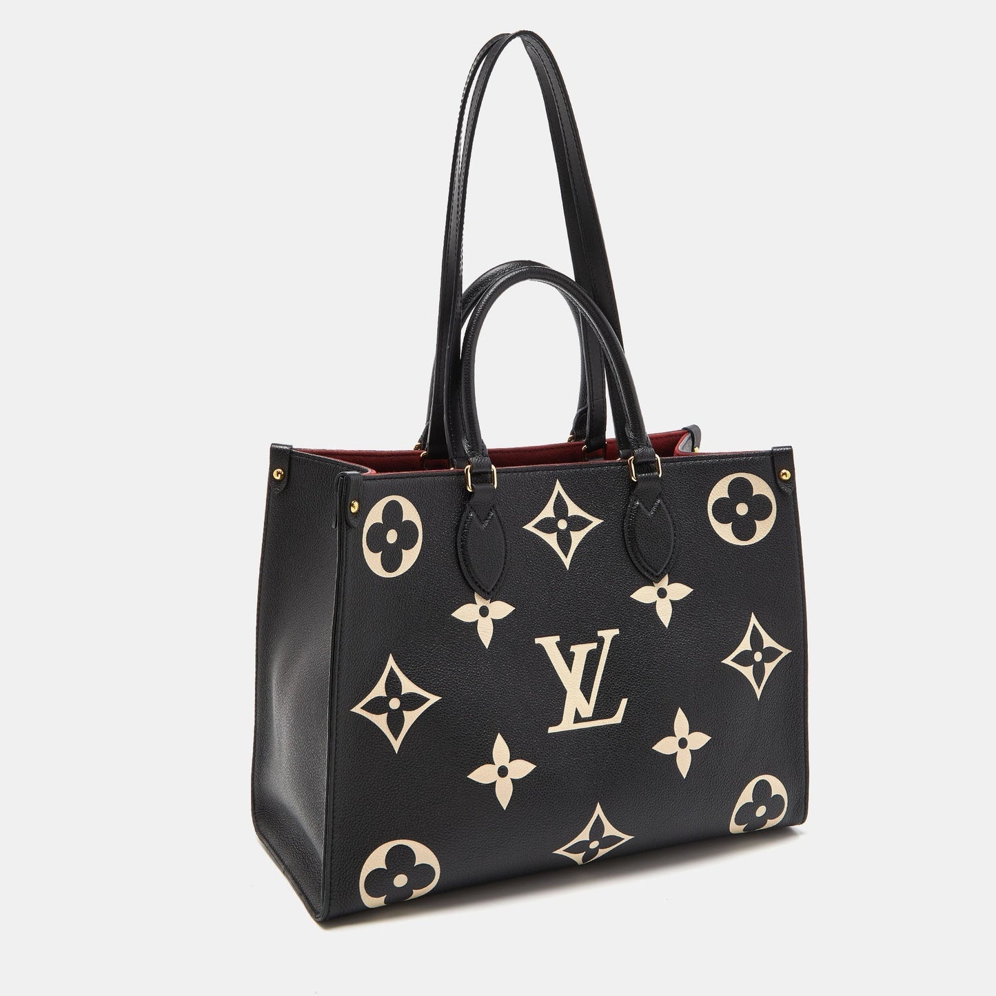 LOUIS VUITTON Bicolor Monogram Empriente Leather Giant Onthego MM Bag