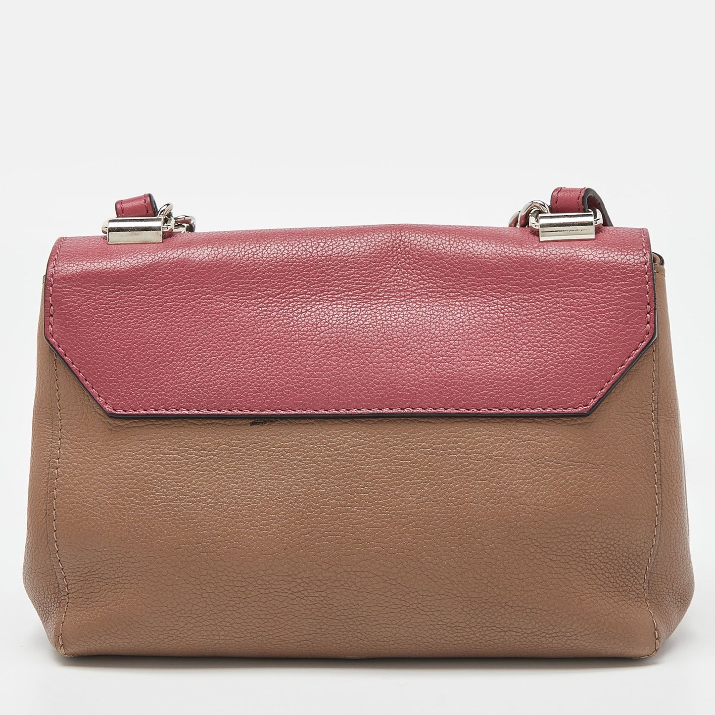 LOUIS VUITTON Beige/Pink Leather Lockme II BB Bag