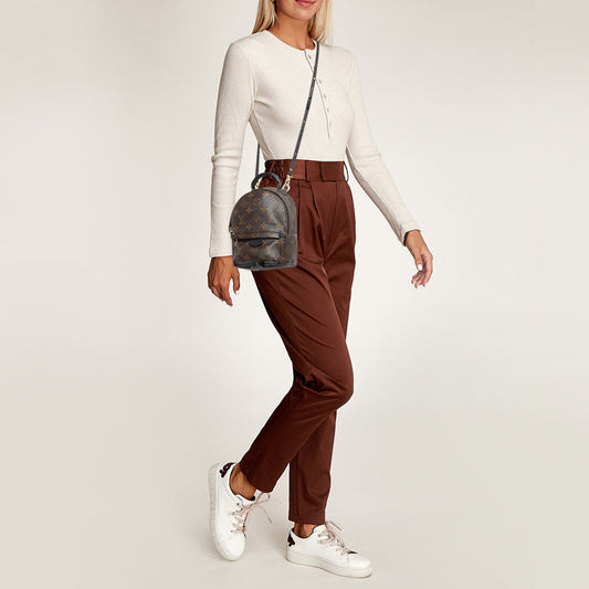 LOUIS VUITTON Monogram Canvas Mini Palm Springs Backpack