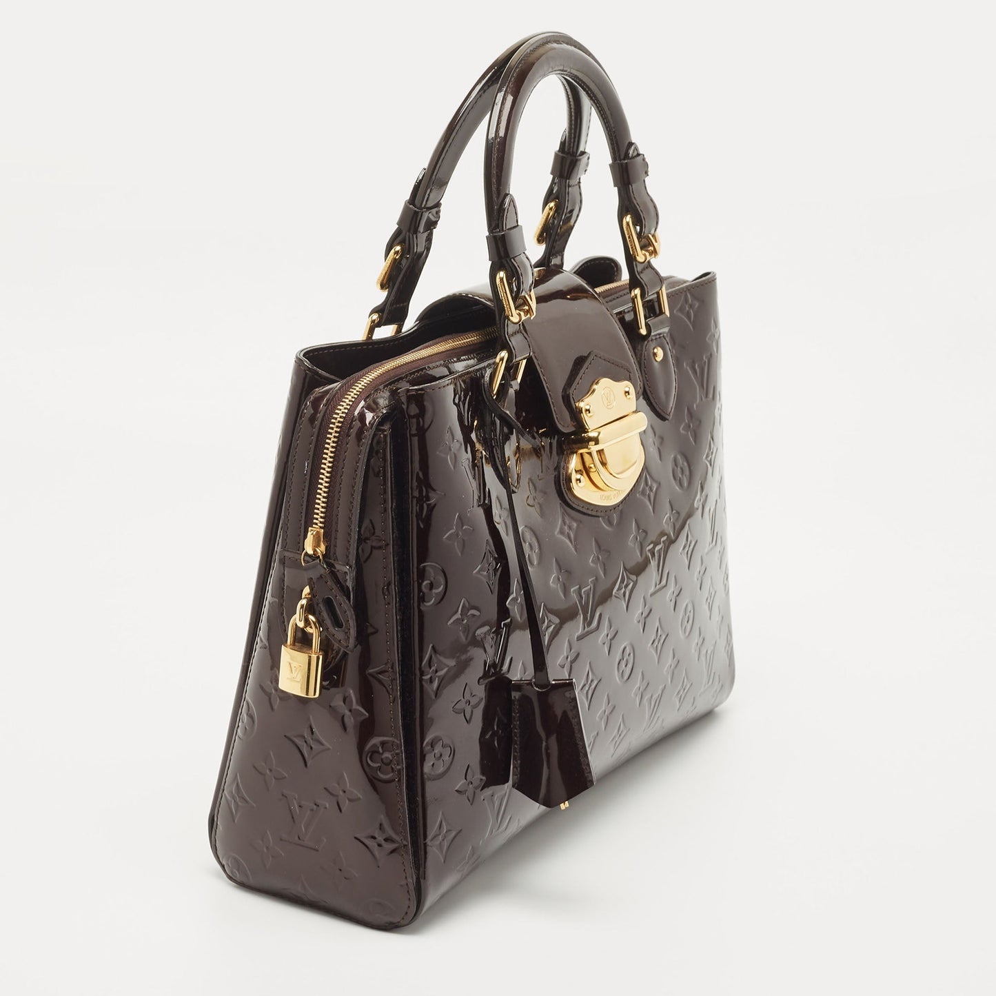 LOUIS VUITTON Amarante Monogram Vernis Melrose Avenue Bag