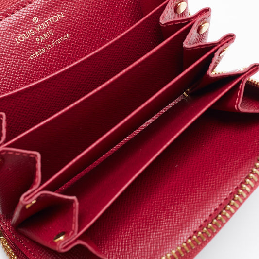 LOUIS VUITTON Fuchsia Monogram Canvas Multicartes Zippy Wallet