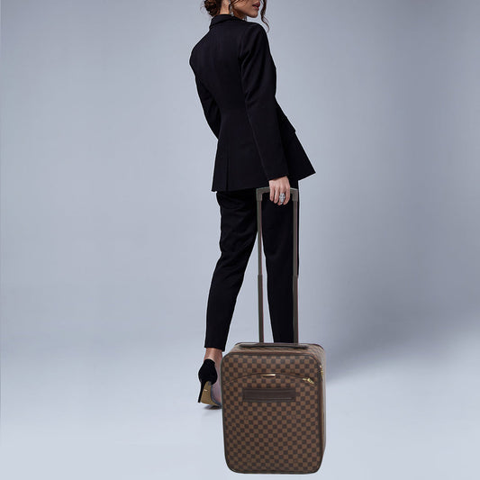 LOUIS VUITTON Damier Ebene Canvas Pegase 45 Luggage
