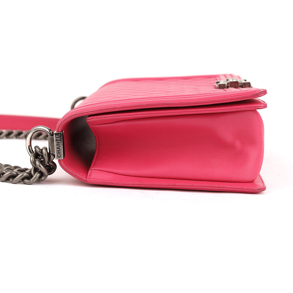Chanel Quilted Lambskin Medium Boy Flap Pink