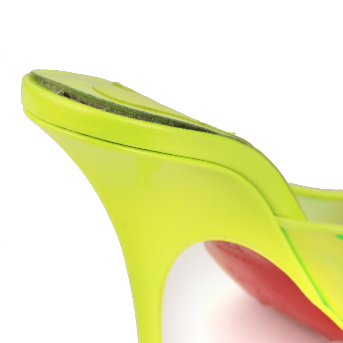 Christian Louboutin PVC Just Arch 100 Neon Yellow - Size EU 37.5