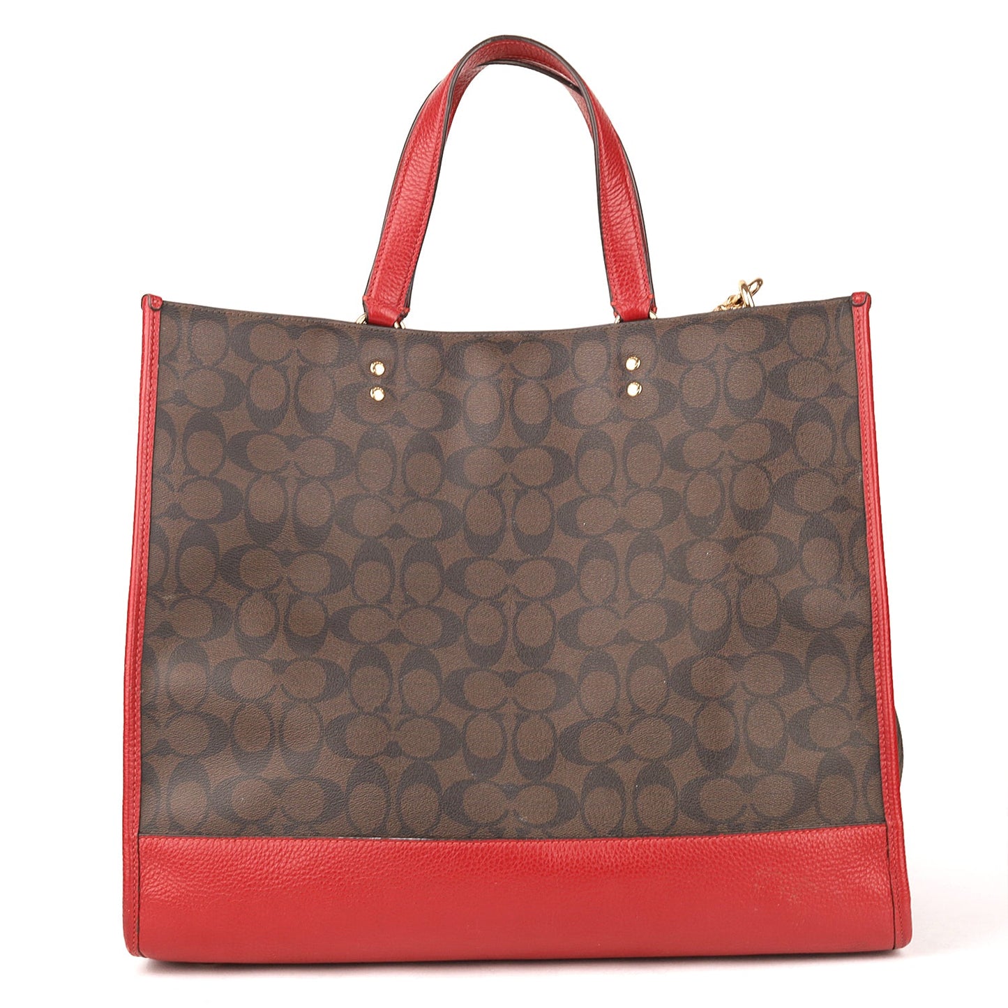 Coach Multicolor Signature Canvas and Leather Dempsey Tote