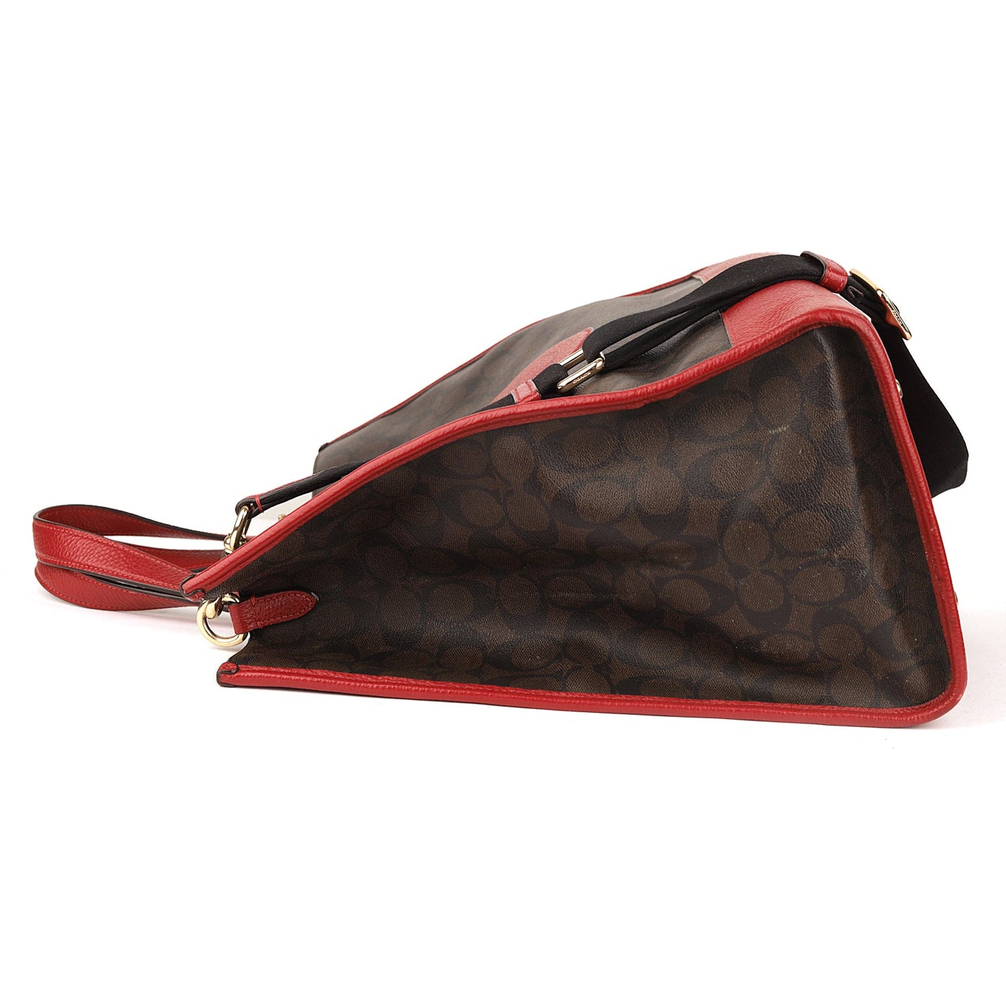 Coach Multicolor Signature Canvas and Leather Dempsey Tote