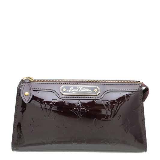 Louis Vuitton Amarante Monogram Vernis Trousse Cosmetic Pouch