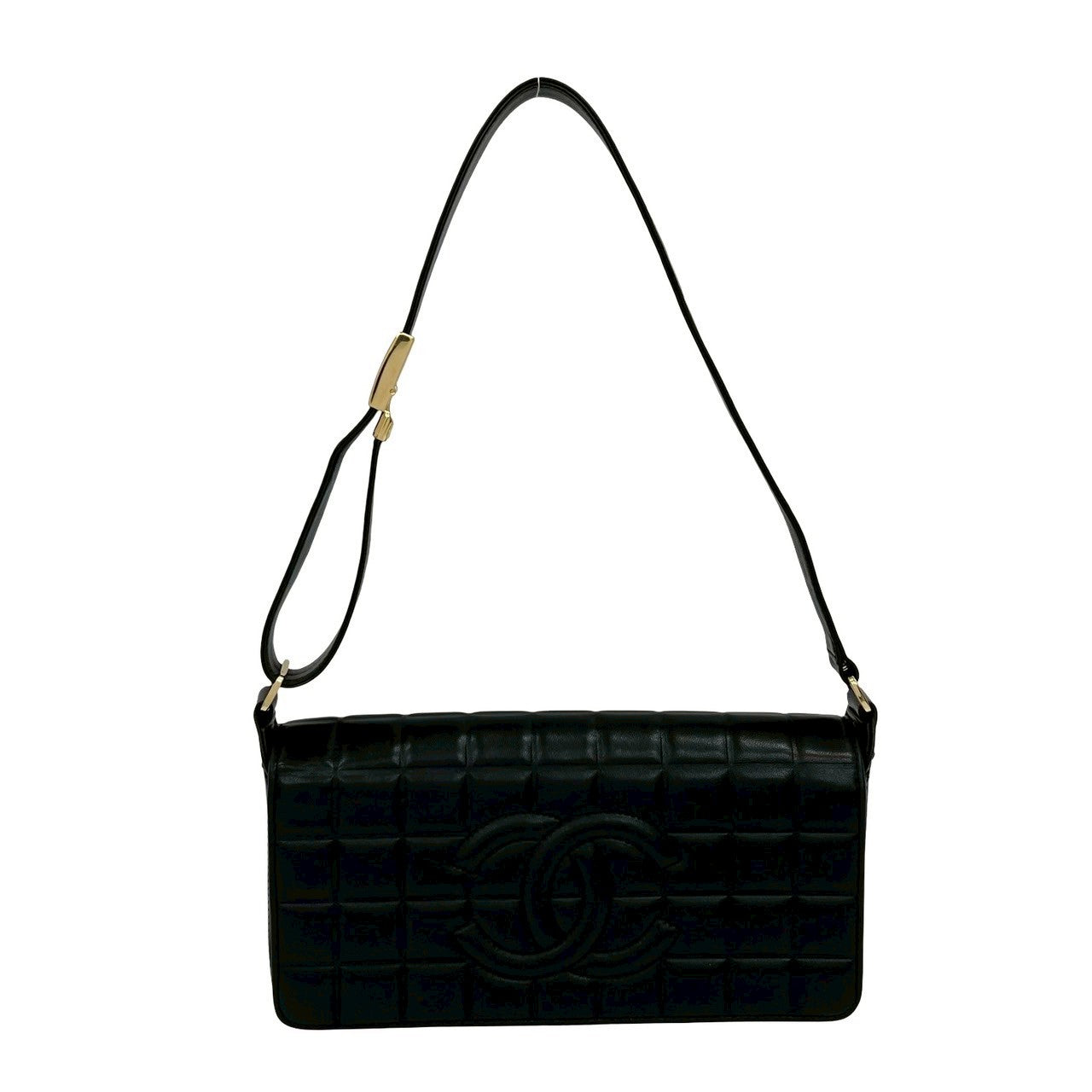 Chanel Choco Bar Lambskin 2way Shoulder Bag