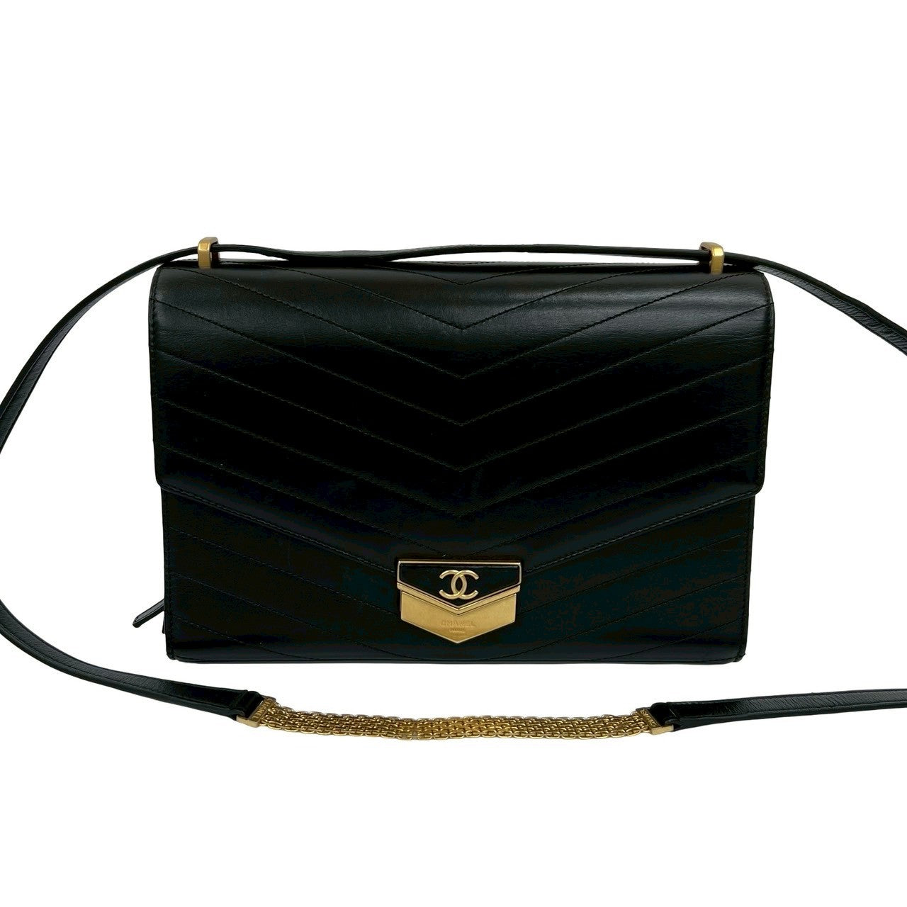 Chanel V Stitch Leather Shoulder Bag
