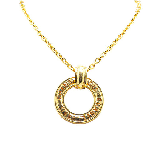 Chanel Circle Logo Necklace